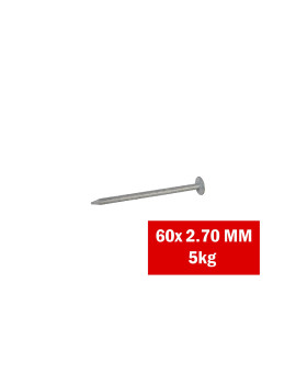 CLOU GALVA 60X2.70MM FHG -5KG- TETE HOMM