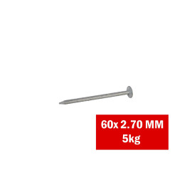 CLOU GALVA 60X2.70MM FHG -5KG- TETE HOMM