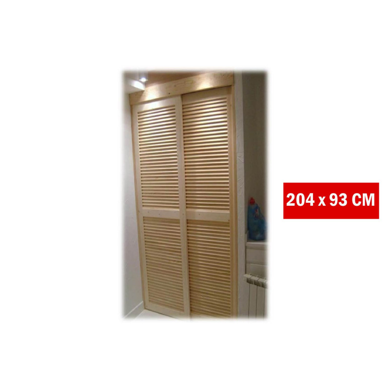 PORTE HWOOD PERSIENNE 93x204cm