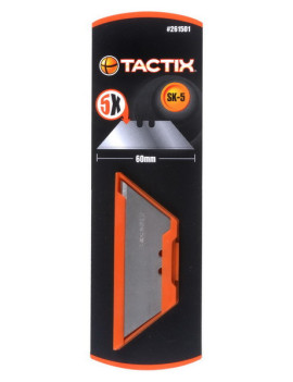 Lot de 5 lames de 60mm pour cutter 261501 - TACTIX