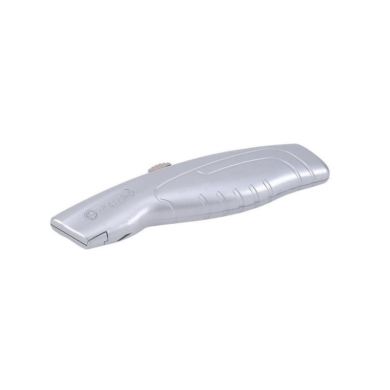Cutter à lame retractable avec ses 5 lames de rechange 260011 - TACTIX