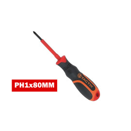 Tournevis cruciforme isolé PH1x80mm / 205513 - TACTIX