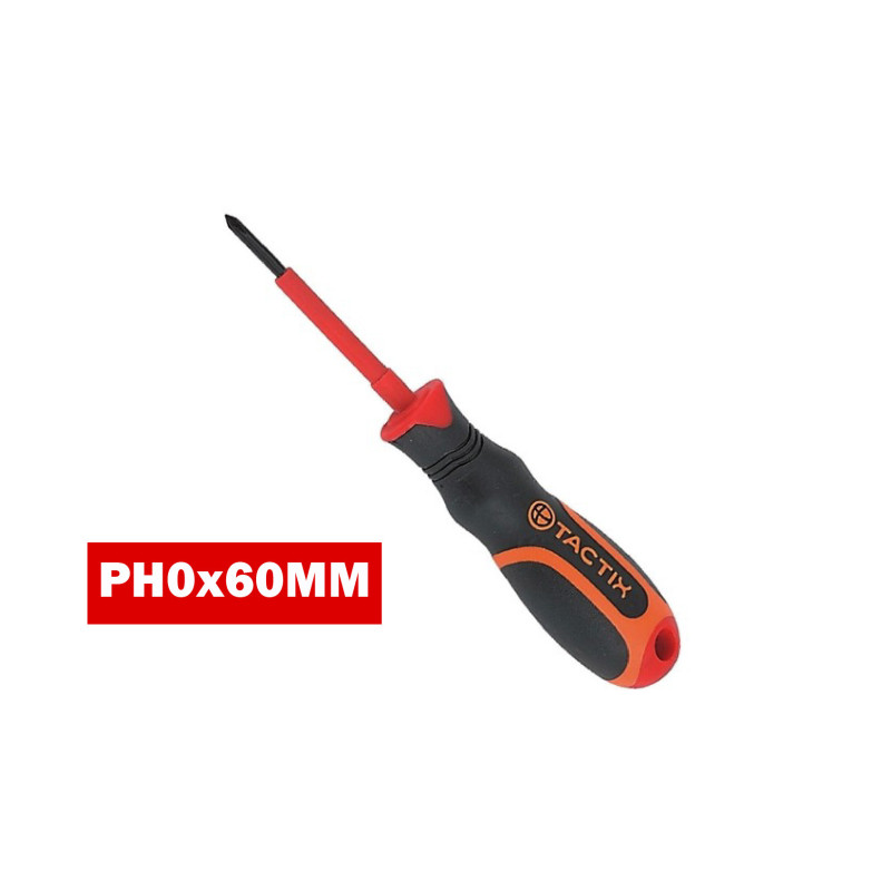 TOURNEVIS ISOLE PH0x60MM TACTIX  205511