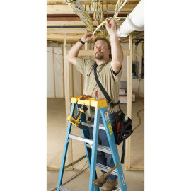 ESCABEAU FIBER 250lb 8' BLEU