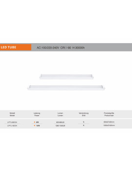 Réglette LED 8 watts de marque LIPER.