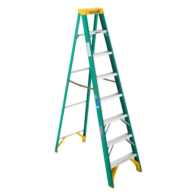 ESCABEAU FIBER 225lb 8' VERT