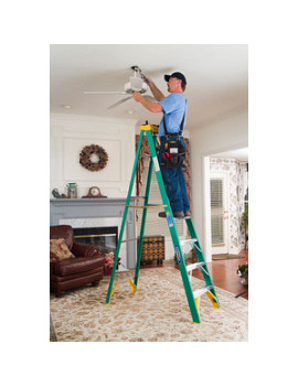 ESCABEAU FIBER 225lb 8' VERT