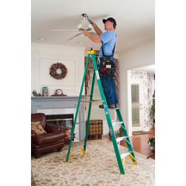 ESCABEAU FIBER 225lb 8' VERT