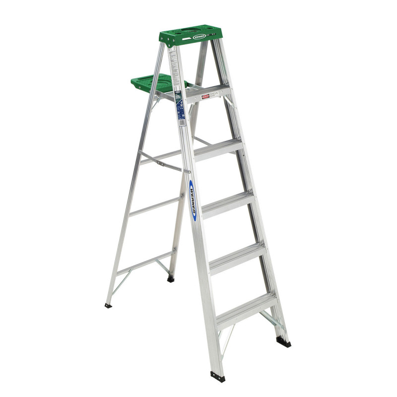 ESCABEAU ALU 225lb 6' JAUNE