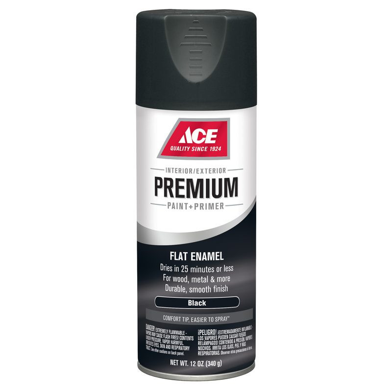 BMB PREMIUM ENAMEL W.I. FLAT BLACK 12OZ