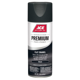 BMB PREMIUM ENAMEL W.I. FLAT BLACK 12OZ