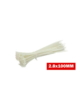 ATTACHE CABLE 100PC BLANC 2.8X100MM