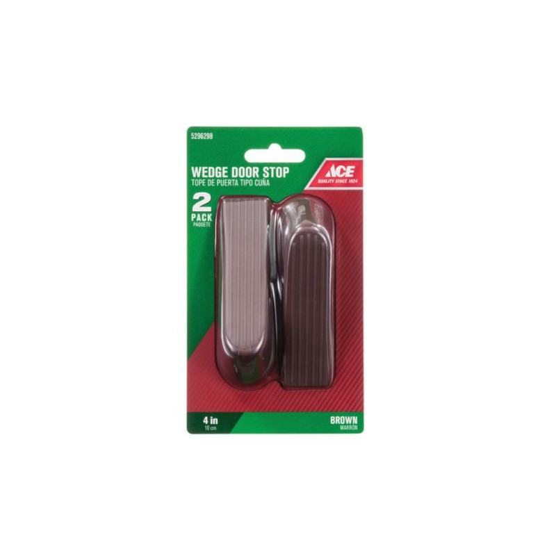 DOOR STOP WEDGE 4 BRWN