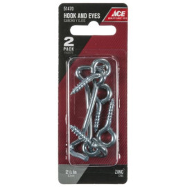 CROCHET PORTE   OEIL 2.5ZNC 2PK