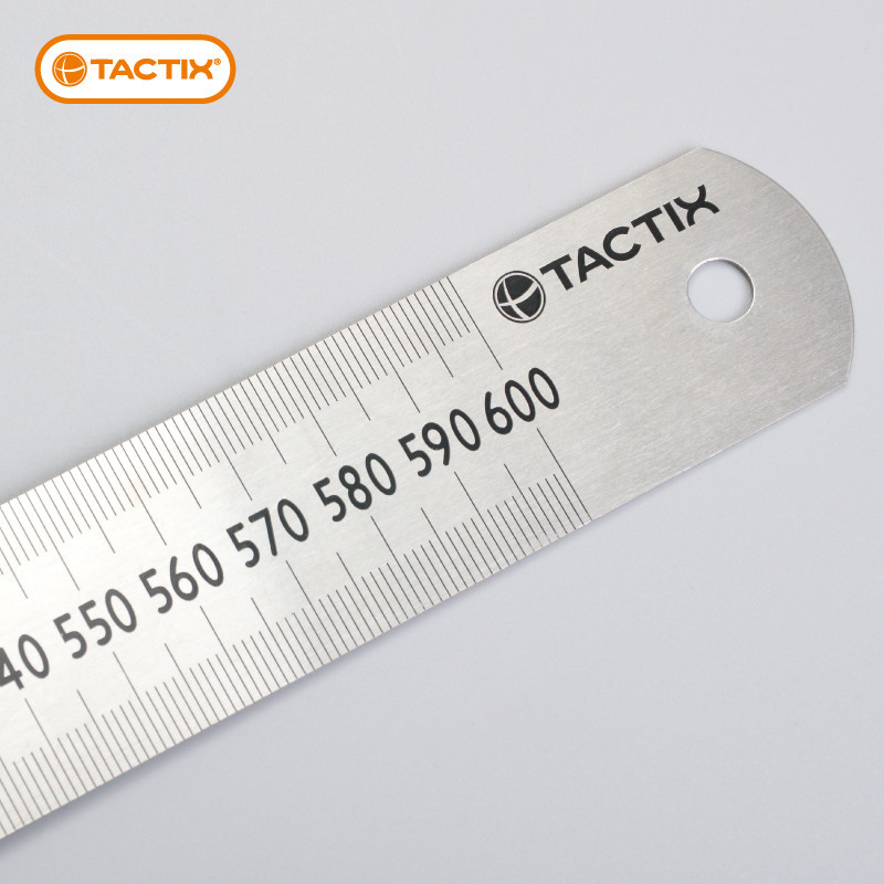 REGLE INOX 600MM TACTIX  239215