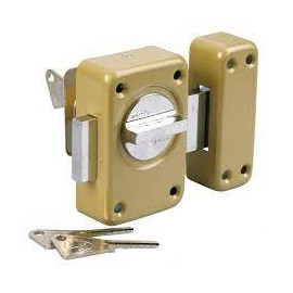 VERROU A BOUTON COFFRE BRONZE D23MM