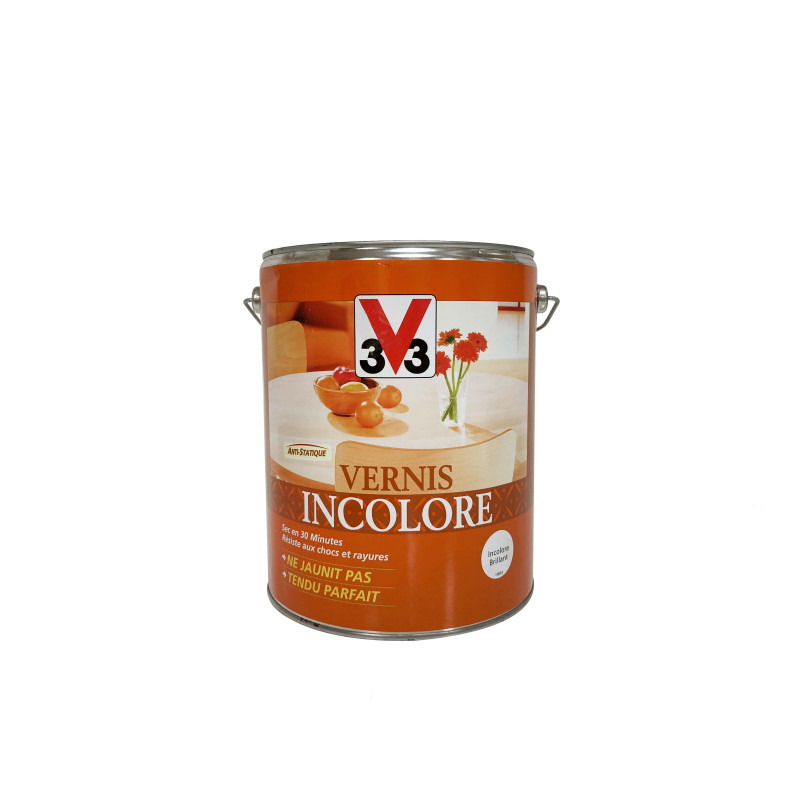 VERNIS INCOLORE INTERIEUR BRILLANT 5L