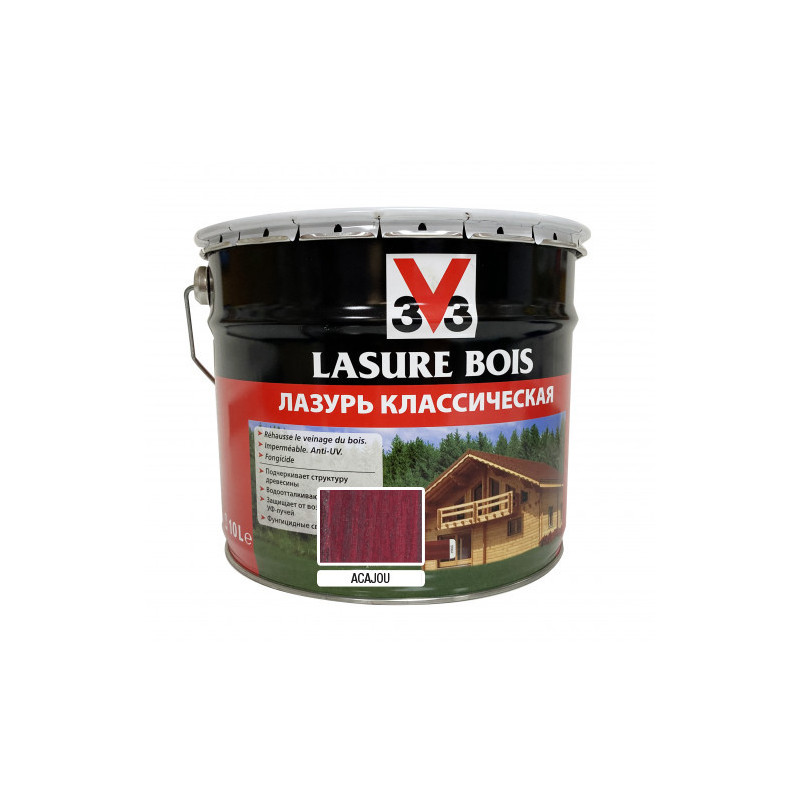 LAS/BOIS MAIGRE acajou 10 litres