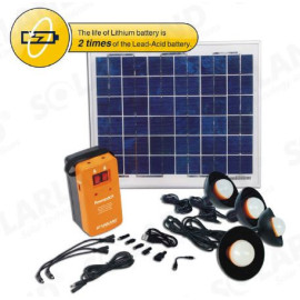 SOLAR LED 10W BULB 2 LAMP 1.2W