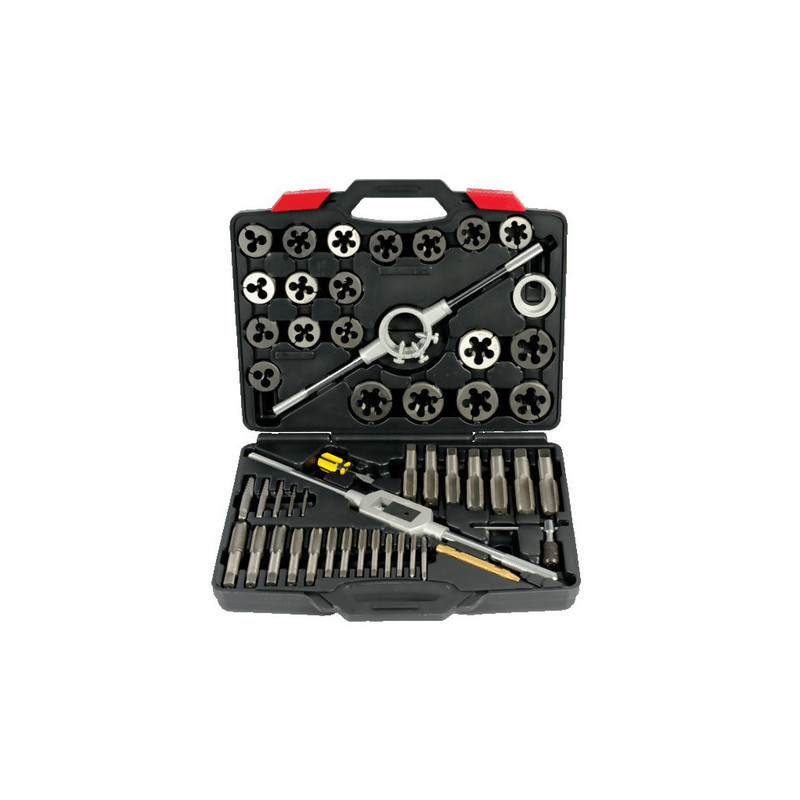 COFFRET 51PCES TARAUDS-FILIERES 6-24MM