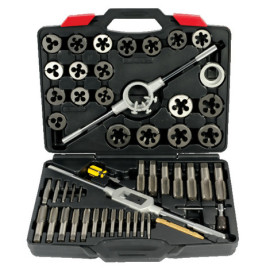 COFFRET 51PCES TARAUDS-FILIERES 6-24MM
