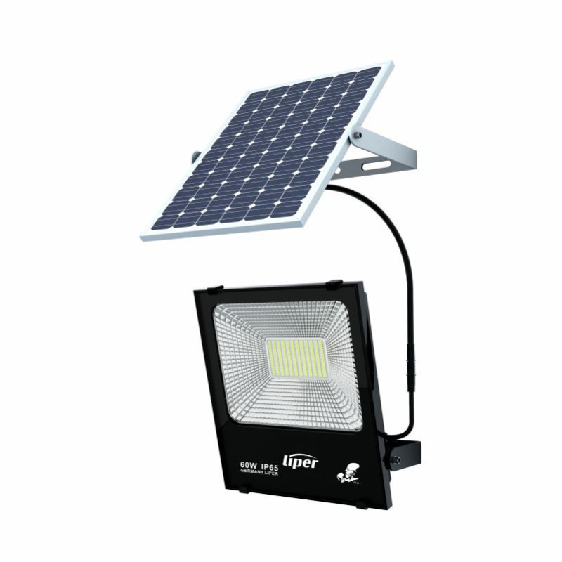 PROJECTEUR SOLAIRE NOIR 100W LIPER