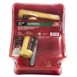 KIT ROULEAU PINCEAU BAC 6PCS