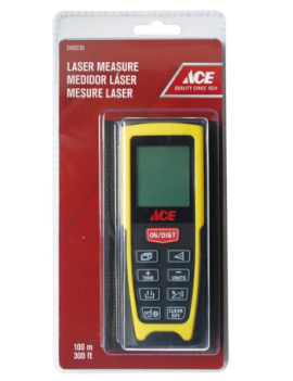 METRE LASER 100M PLASTIC JAUNE 2496230