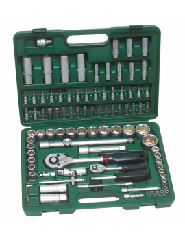 MALETTE A OUTILS 94PCS 1/4 1/2 VERTE
