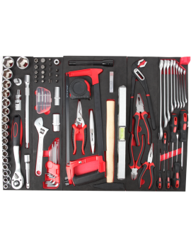 CAISSE A OUTILS 93PCS METAL ACE 5 COMP
