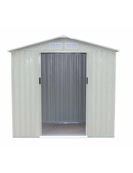 ABRI DE JARDIN 261X241X198CM GRIS/BLANC