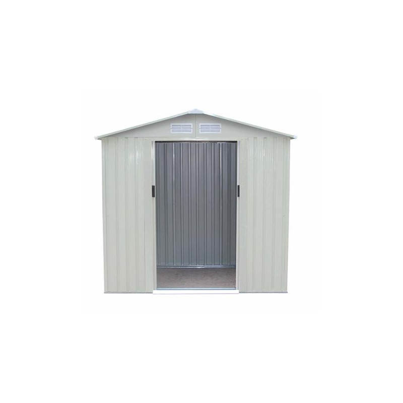 ABRI DE JARDIN 261X241X198CM GRIS/BLANC