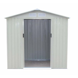 ABRI DE JARDIN 261X241X198CM GRIS/BLANC