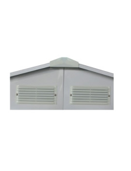 ABRI DE JARDIN 261X241X198CM GRIS/BLANC