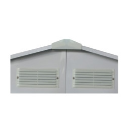 ABRI DE JARDIN 261X241X198CM GRIS/BLANC