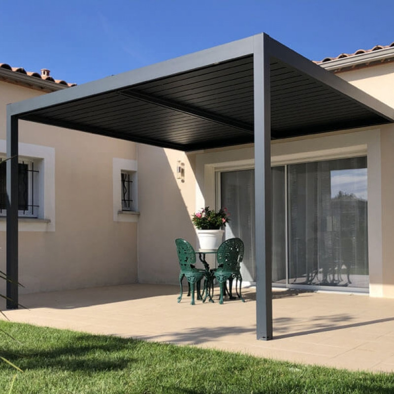 PERGOLA GRISE 300X400X260CM