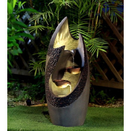 FONTAINE EXTERIEURE 2 LUMIERES LED CABLE