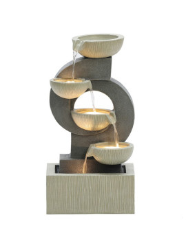 FONTAINE EXTERIEURE4 LUMIERES LED