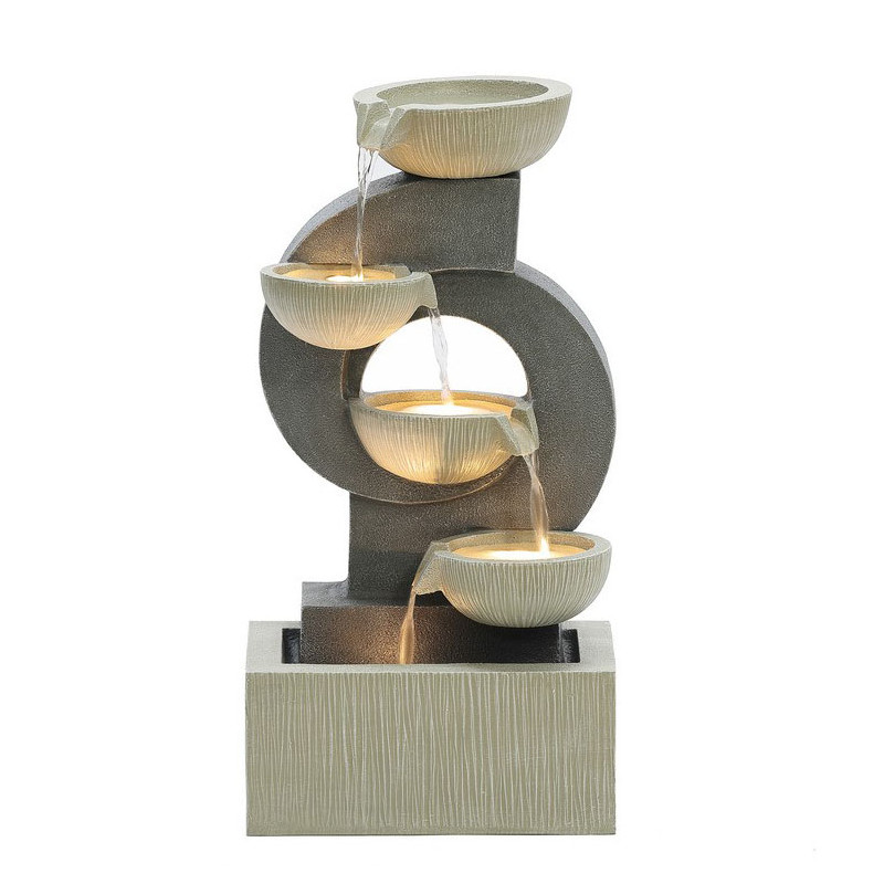 FONTAINE EXTERIEURE4 LUMIERES LED