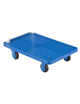 CHARIOT PLATE-FORME 60x40CM 100KG BLEU