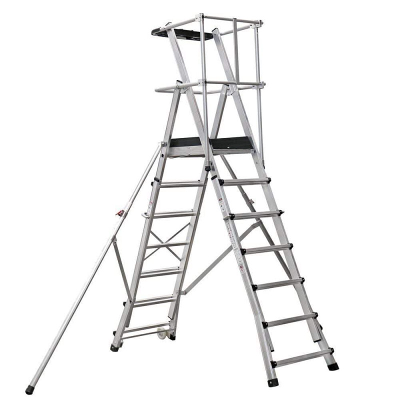 ESCABEAU ALU PLATEFORME DE TRAVAIL 150KG