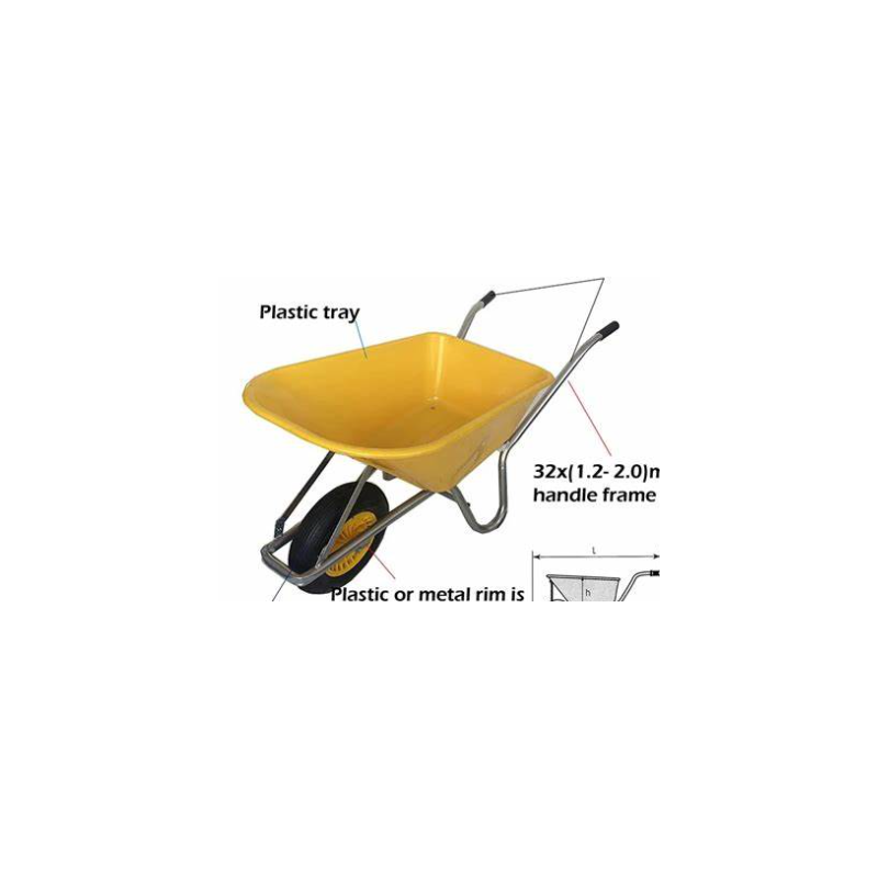 BROUETTE JAUNE ACIER 32X1.2 MM 65L