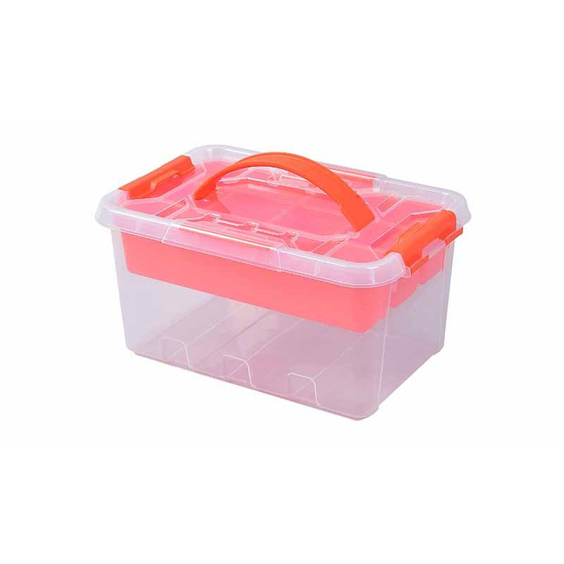 Bac de rangement transparent 6 litres - TACTIX