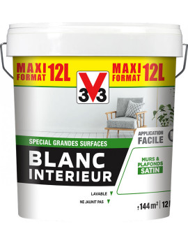 V33 BLANC INT SATINE 12L...