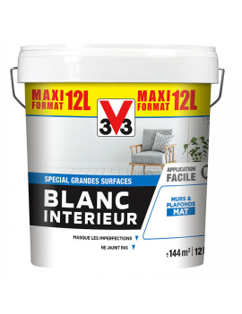 V33 BLANC INT MAT 12L