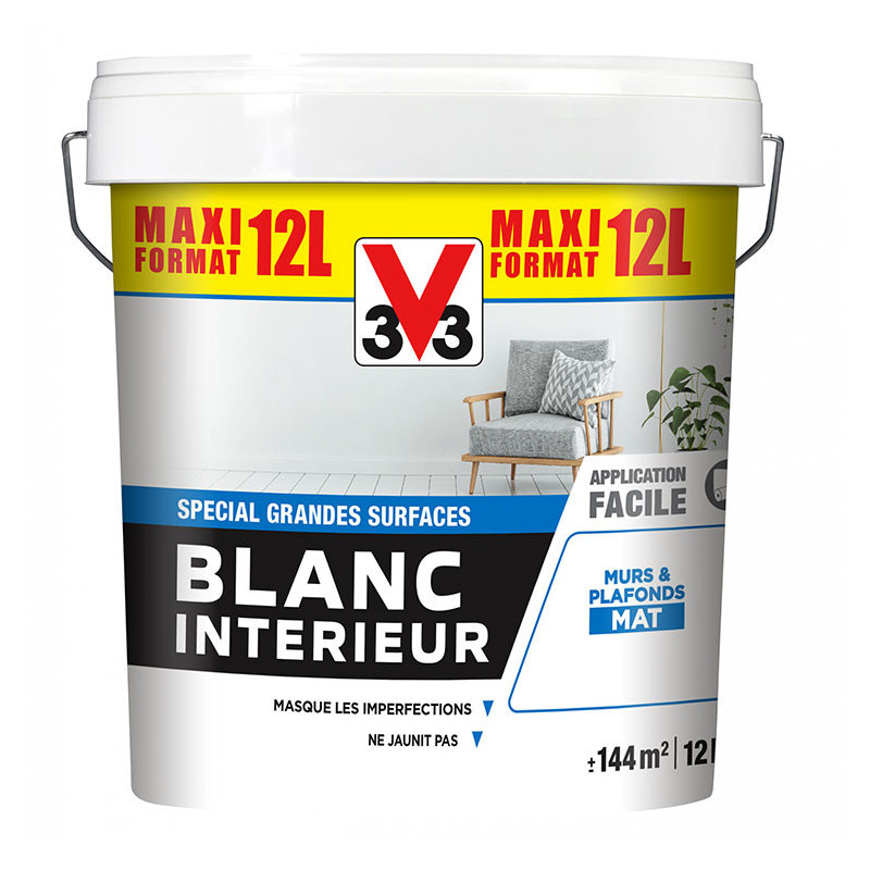 V33 BLANC INT MAT 12L