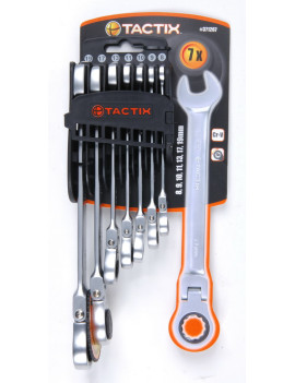 JEU CLE MIXTE 7pcs A CLIQUET 180 TACTIX