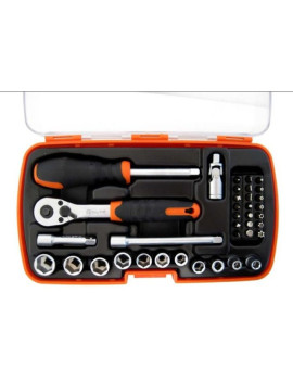 MALETTE JEU CLES 37pc 1/4 METR. 365052