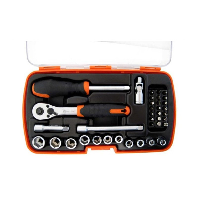 MALETTE JEU CLES 37pc 1/4 METR. 365052