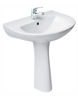 PACK LAVABO BLANC MITIGEUR CANNES SIPHON